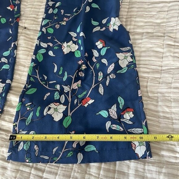 Paloma Blue Women's Wide Leg Floral Pants sz M Silk Designer Boho Chic Cottage - Picture 11 of 11